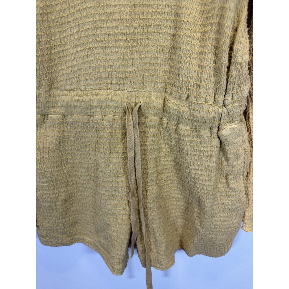 FREE PEOPLE Women’s Laidback Lover Romper Color Sunny Honey Cotton Sz S - Picture 9 of 16